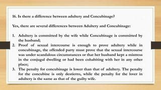difference between adultery and concubinage|How To Sue Your Spouse for Adultery or Concubinage in the.
